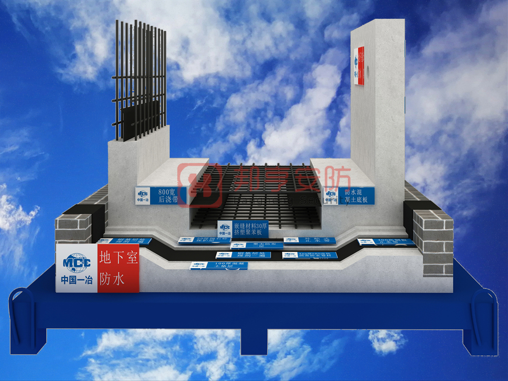 地下室防水質(zhì)量樣板展示、工藝質(zhì)量樣板、工法質(zhì)量樣板